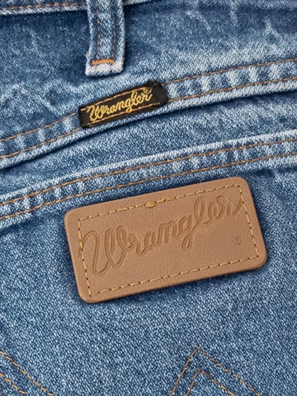 VTG 80s/90s Wrangler 100% Cotton Made in USA Straight Leg Men's Size 34/34